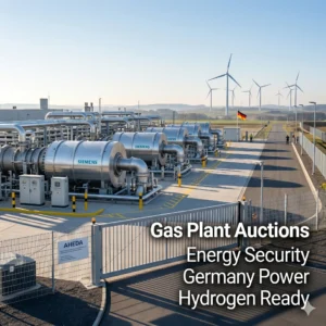 Explore the new Gas Power Plant Auctions In Germany, designed to secure energy supply with hydrogen-ready plants and support the 2030 coal phase-out.